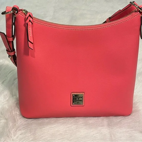 Dooney & Bourke 2 pc Saffiano Hobo & Wristlet - Picture 1 of 14